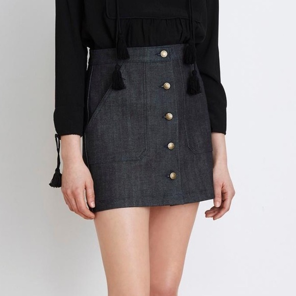 Apiece Apart Dresses & Skirts - Apiece Apart Correa A-line Denim Short Skirt